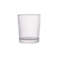 80 ml straight-sided clear candle glass jar