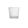 110 ml clear glass candle jar with wide mouth and taper base