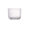55 ml low and wide clear candle glass jar
