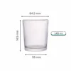 145 ml tall and slim candle glass jar with visible measurements