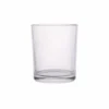 310 ml large clear candle glass jar with wide base