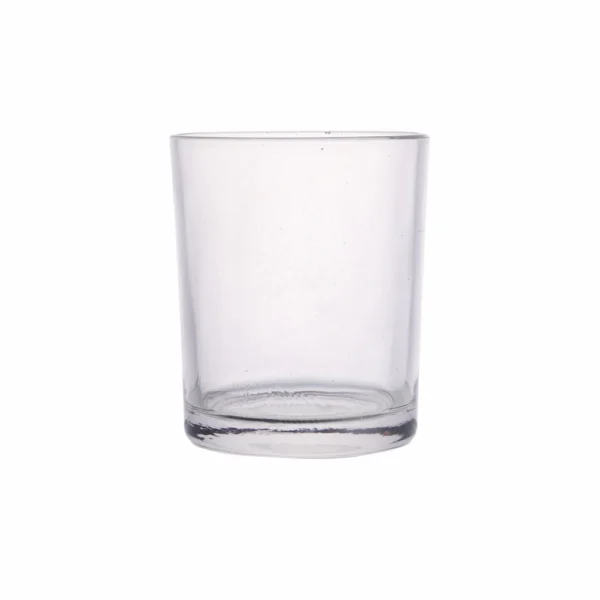 310 ml large clear candle glass jar with wide base