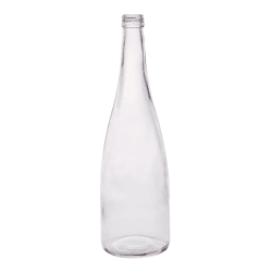 750ml Aawa flint glass bottle with tapered neck for beverages