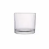 155 ml export-ready clear candle glass jar with wide cylindrical shape