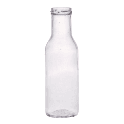 200ml flint glass juice bottle with narrow neck for beverages