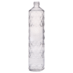 750ml Malathi diamond-textured flint glass bottle for rose water and beverages