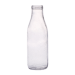 500ml round glass milk bottle with wide neck for dairy and beverages