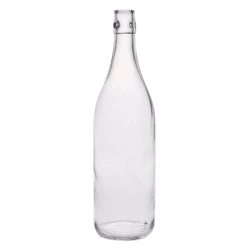 1L smooth flint swing top glass bottle for beverages