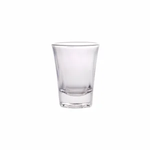 65 ml tall, tapered clear candle glass jar with narrow base