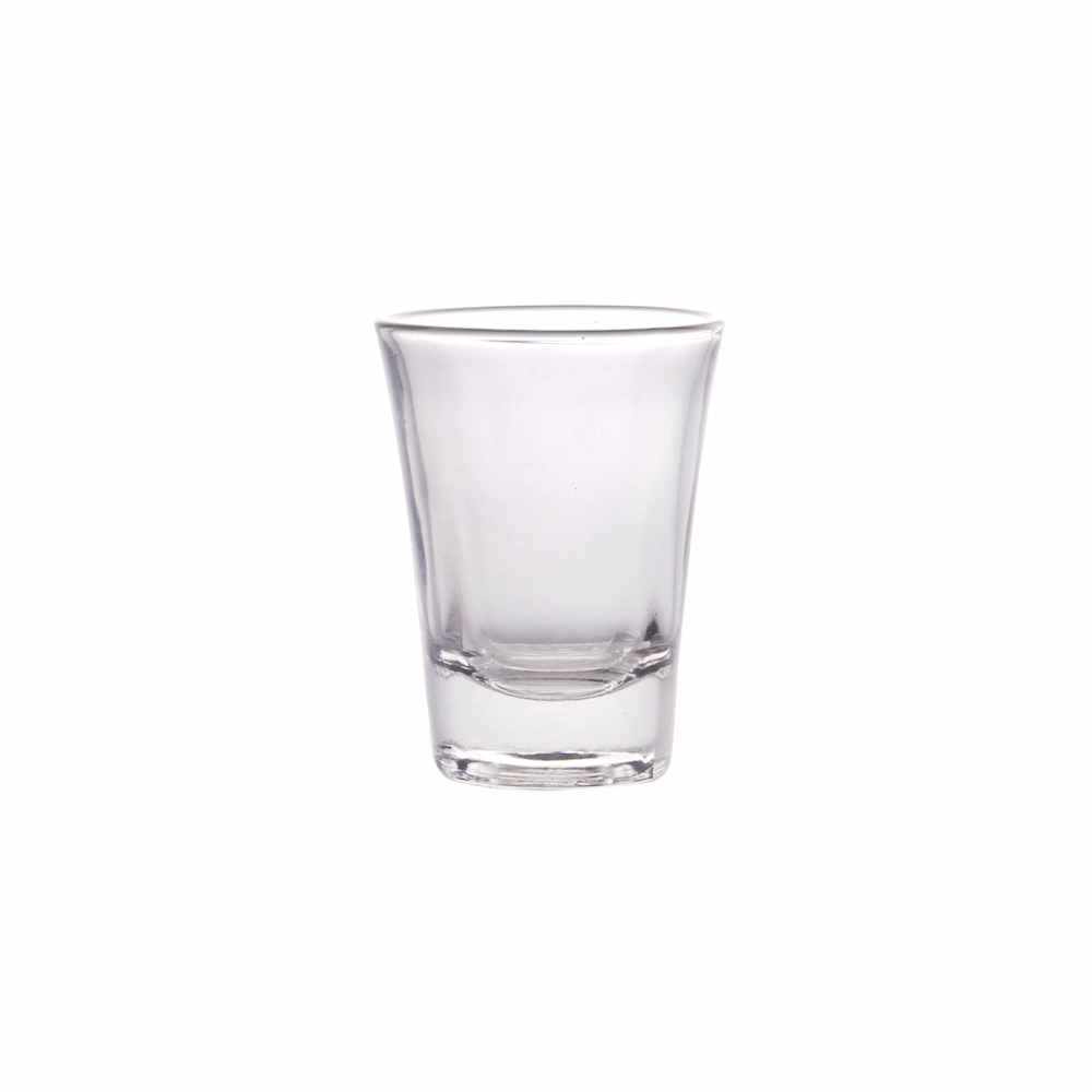 65 ml tall, tapered clear candle glass jar with narrow base