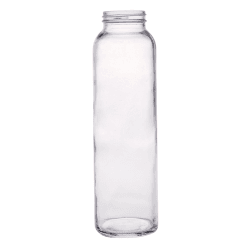 500ml cylindrical flint glass water bottle with wide neck
