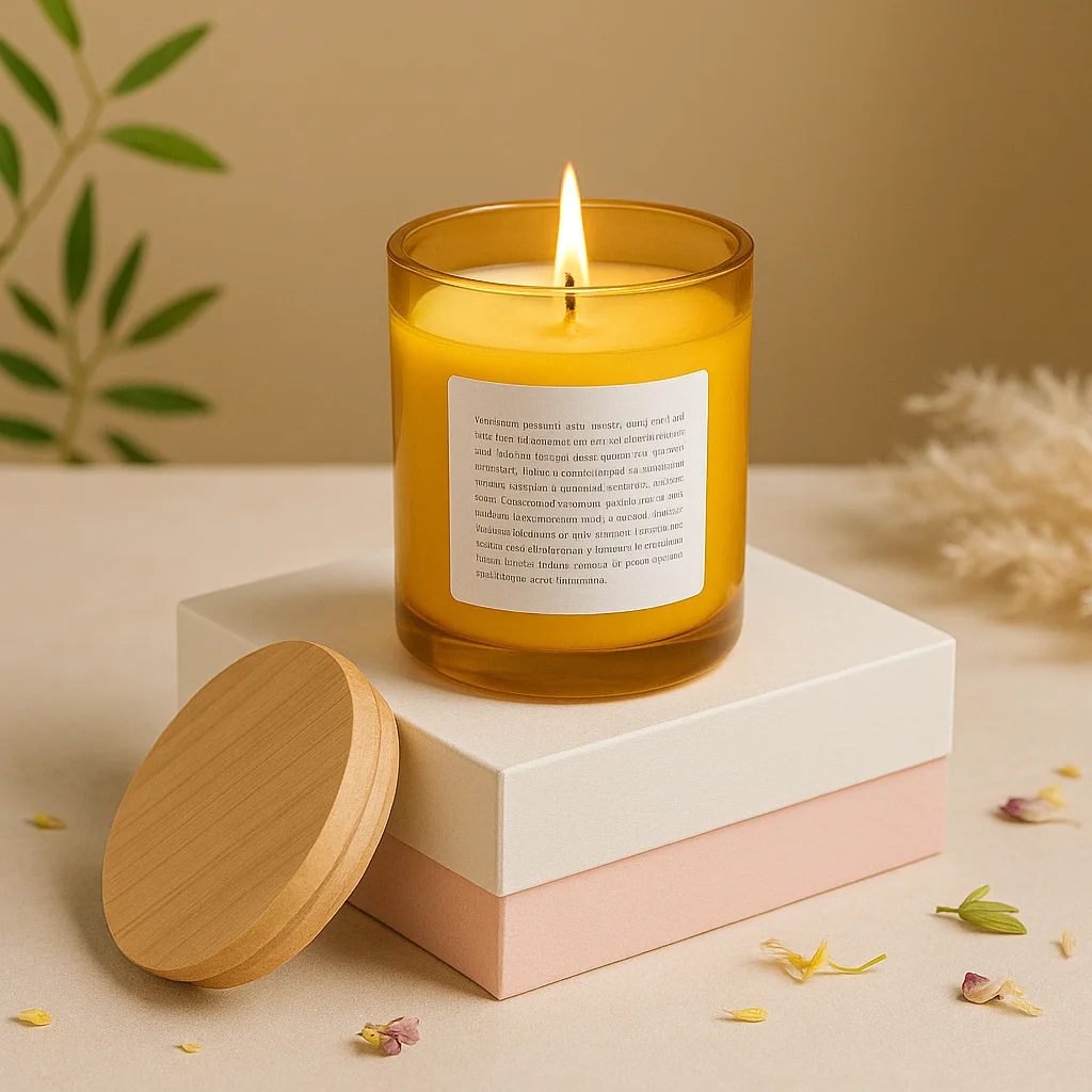 Glass packaging candle jars for premium handmade candles