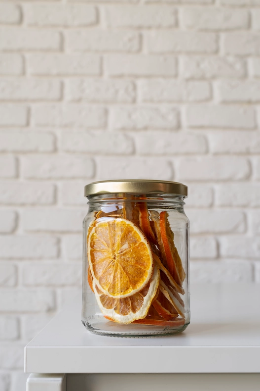 Glass jar for food, cosmetics, or spices