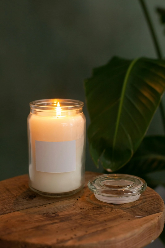 Glass packaging candle jar with frosted finish – Firozabad Glasspac