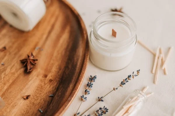 clear candle jar